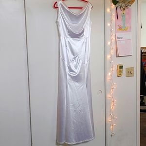White Satin mermaid gown